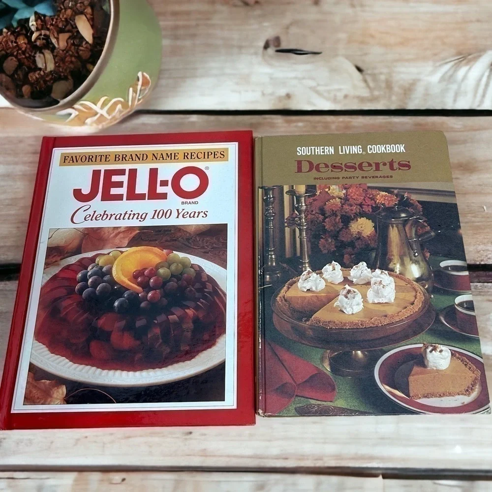 Jello 100 Years Cookbook Southern Living Desserts Party Beverages Bundle Lot